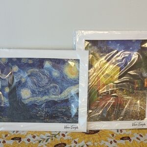 Van Gogh Blue and Yellow Art Print Set